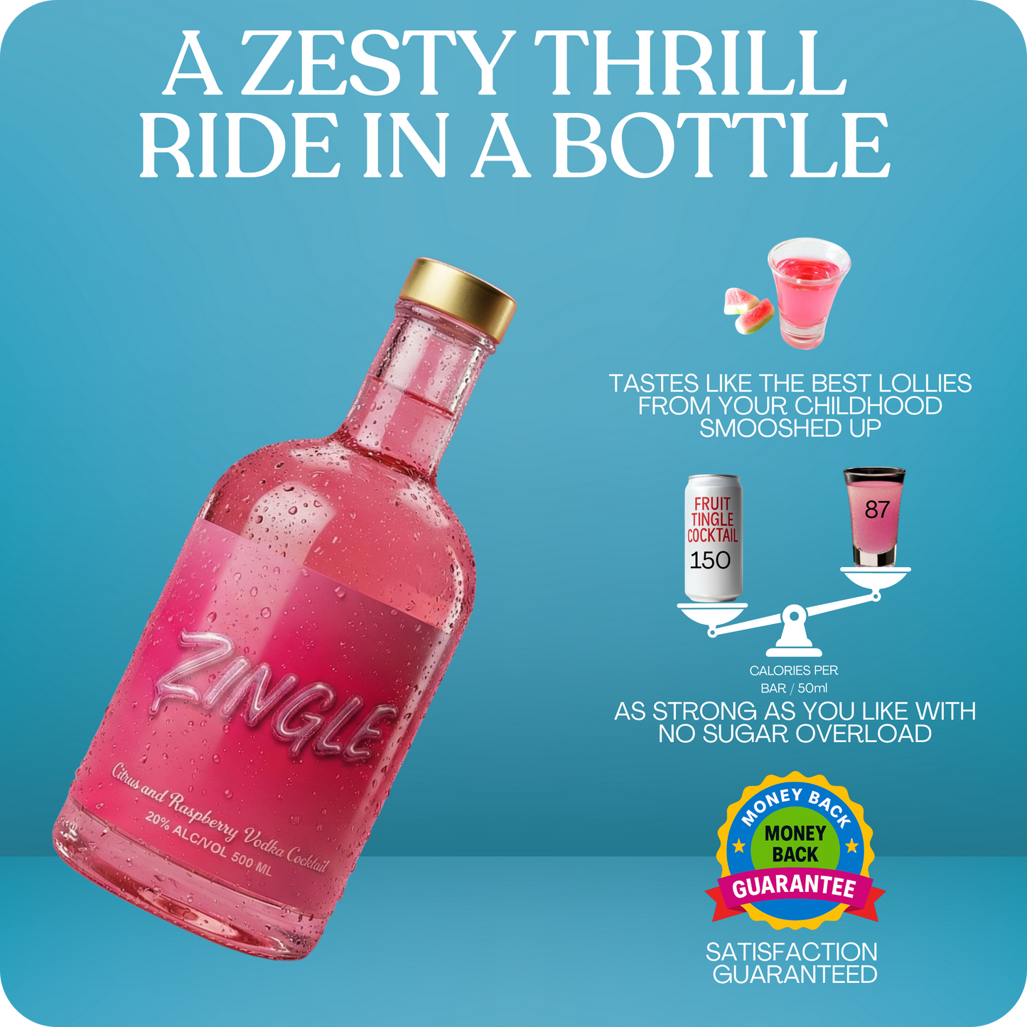 Case of Zingle - 4 x 500ml Bottles