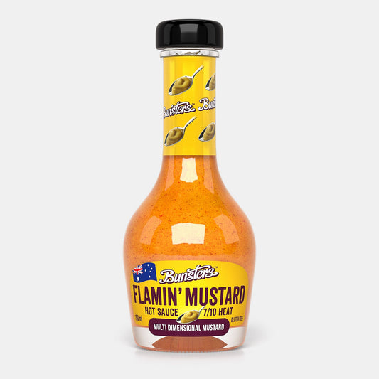 Flamin' Mustard - Hot Sauce Or Mustard? Por Que No Los Dos!