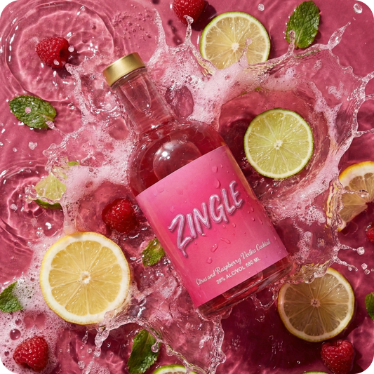 Zingle Lemon Lime Orange Raspberry Vodka