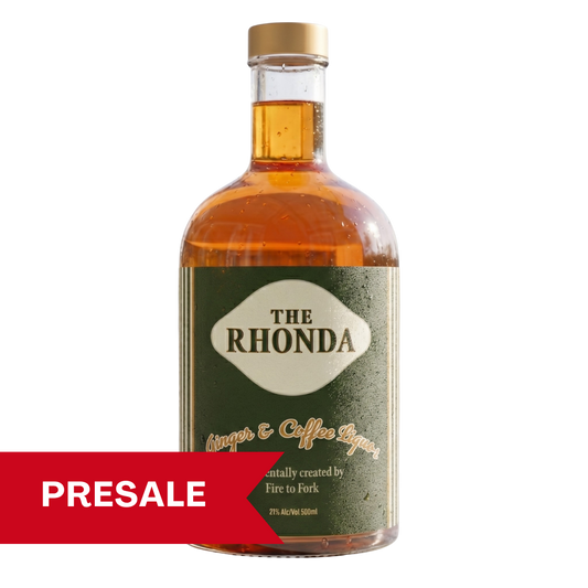 PRESALE - Fire to Fork - Limited Edition "RHONDA" Ginger & Coffee Liquor 500ml