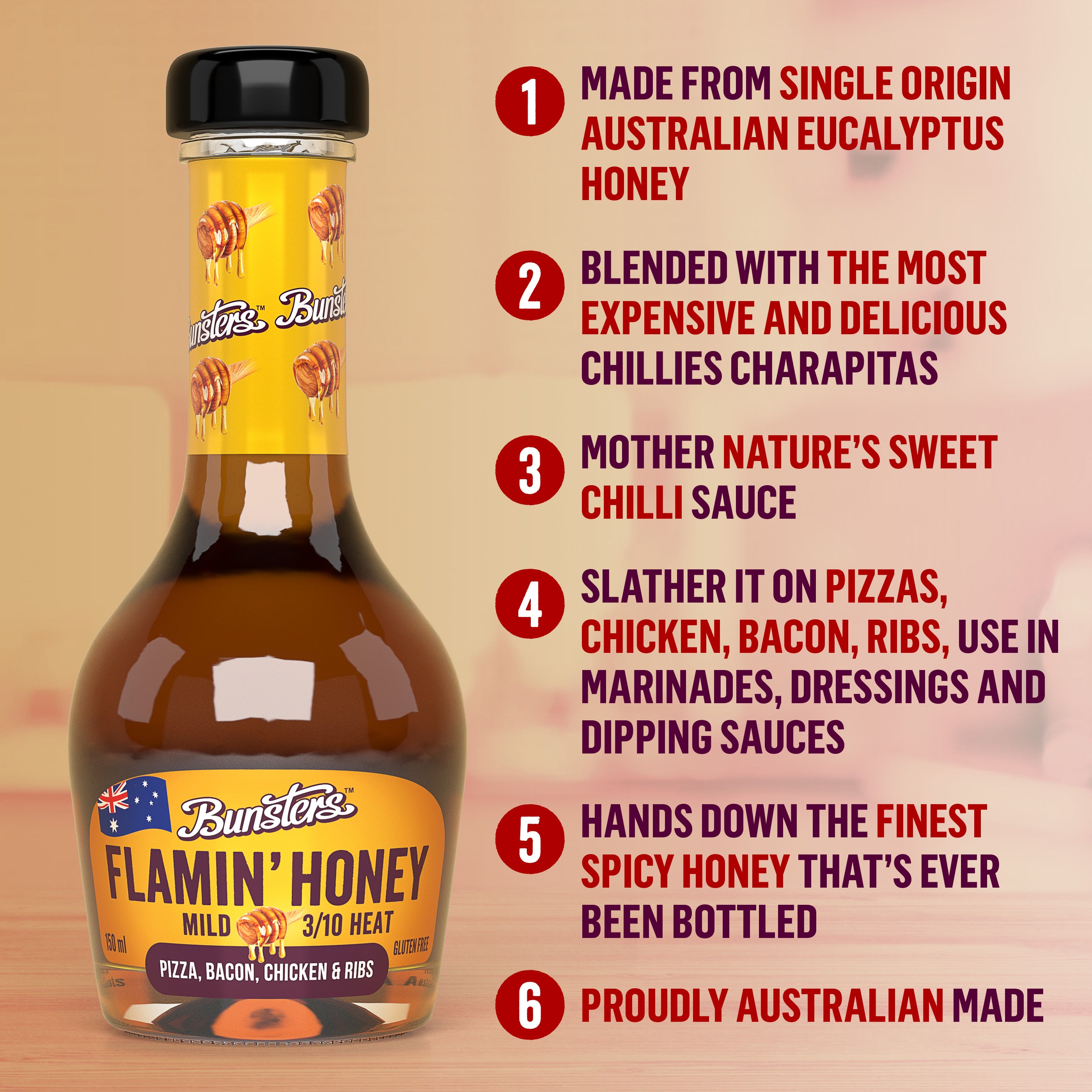 Flamin’ Honey - 3/10 hot honey