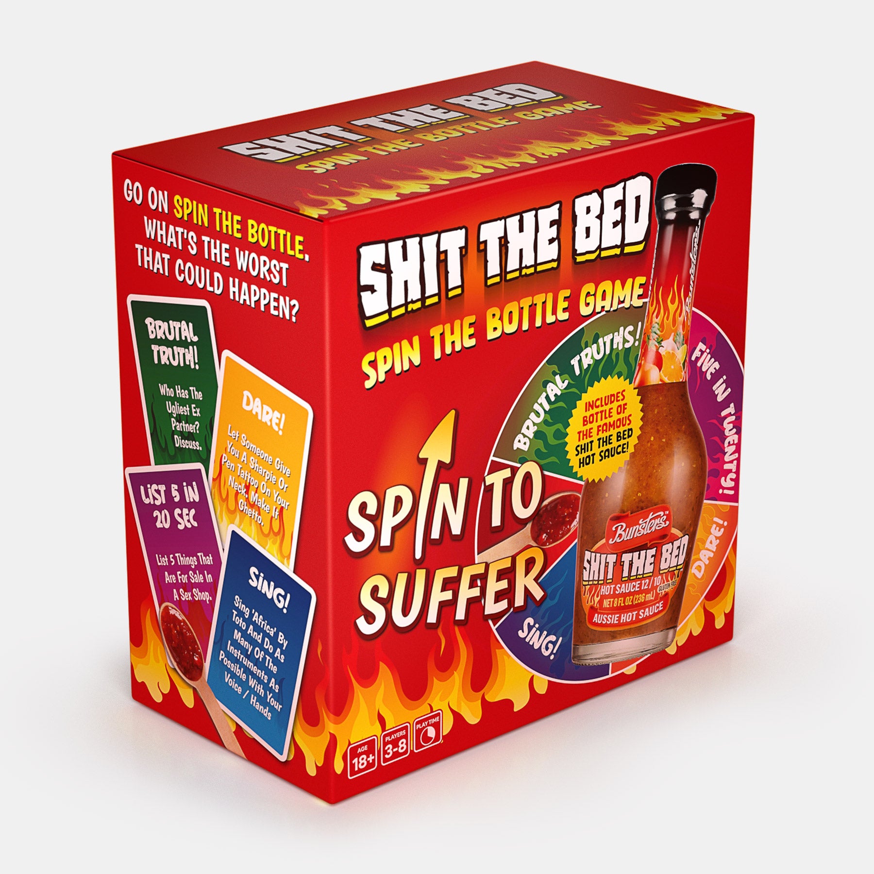The Perfect 'Hot Ones At Home' Kit: 8 Fiery Sauces With Hilarious Questions And Dares