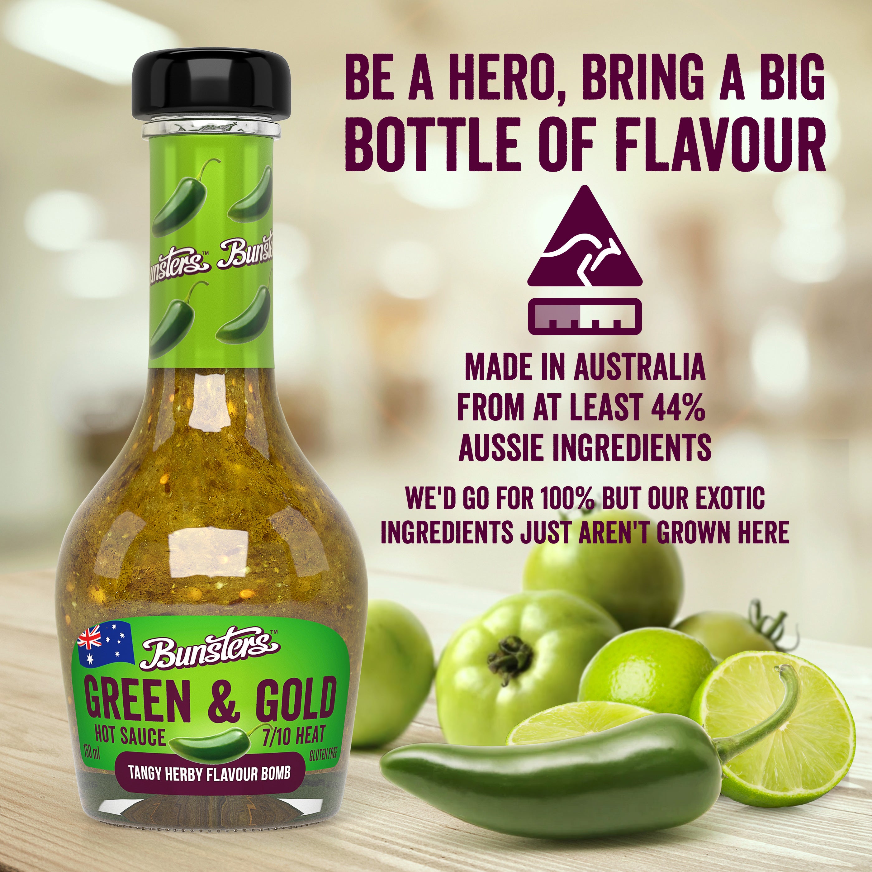 Green & Gold - 7/10 hot sauce