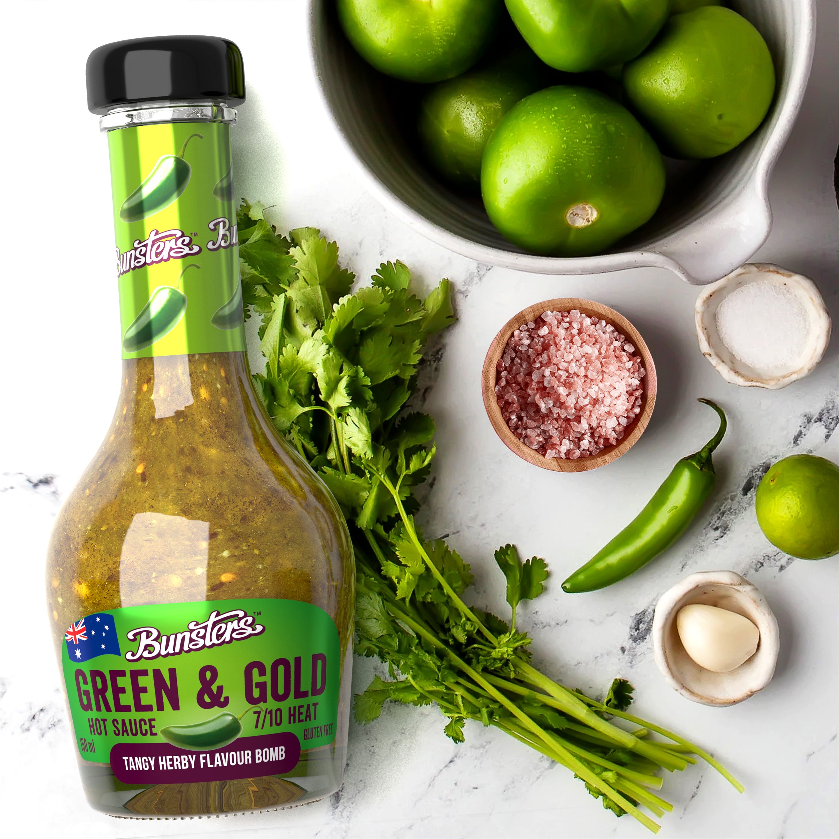 Green & Gold - 7/10 hot sauce
