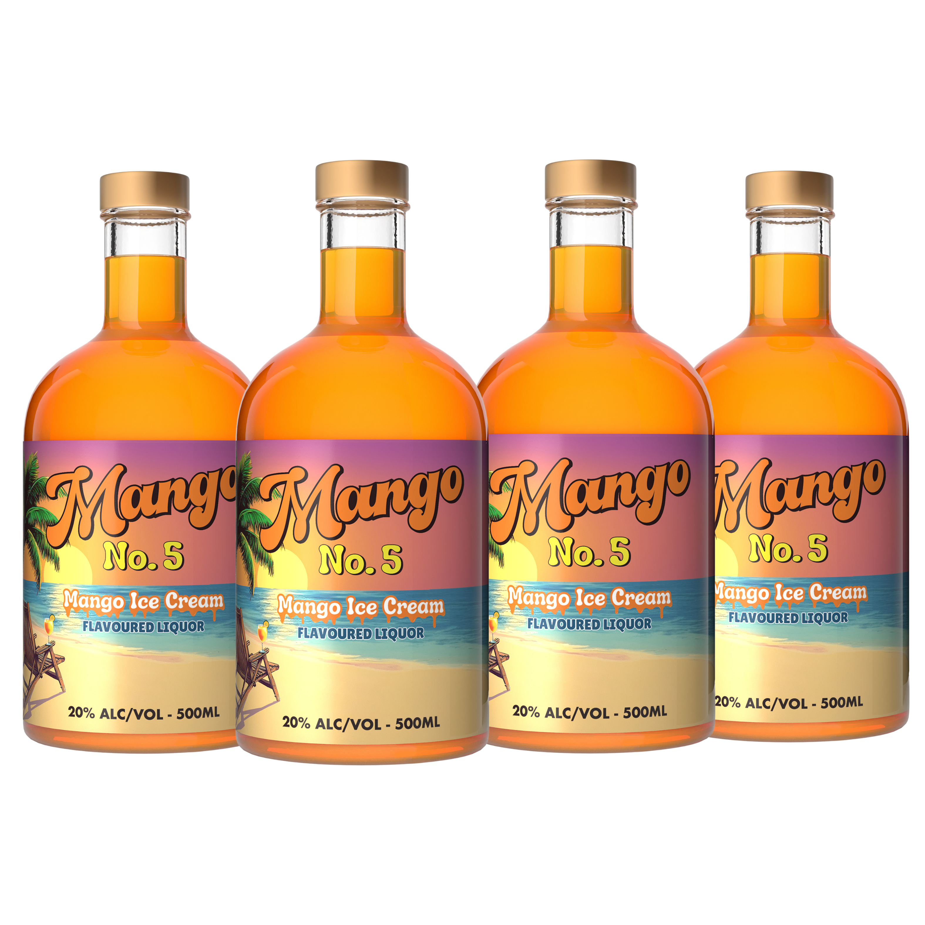 Mango No. 5 - Mango Gelato Flavoured Vodka (Case of 4)