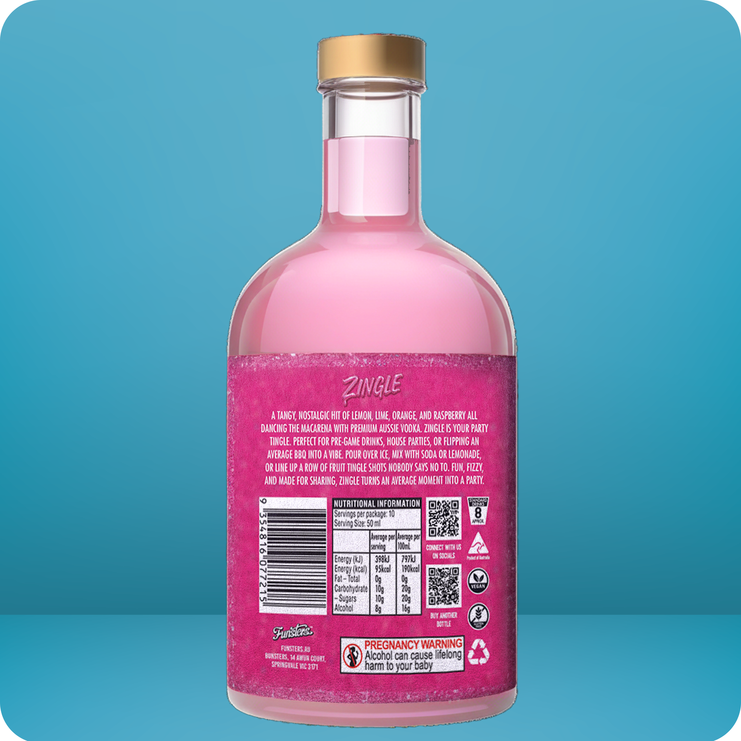 Case of Zingle - 4 x 500ml Bottles