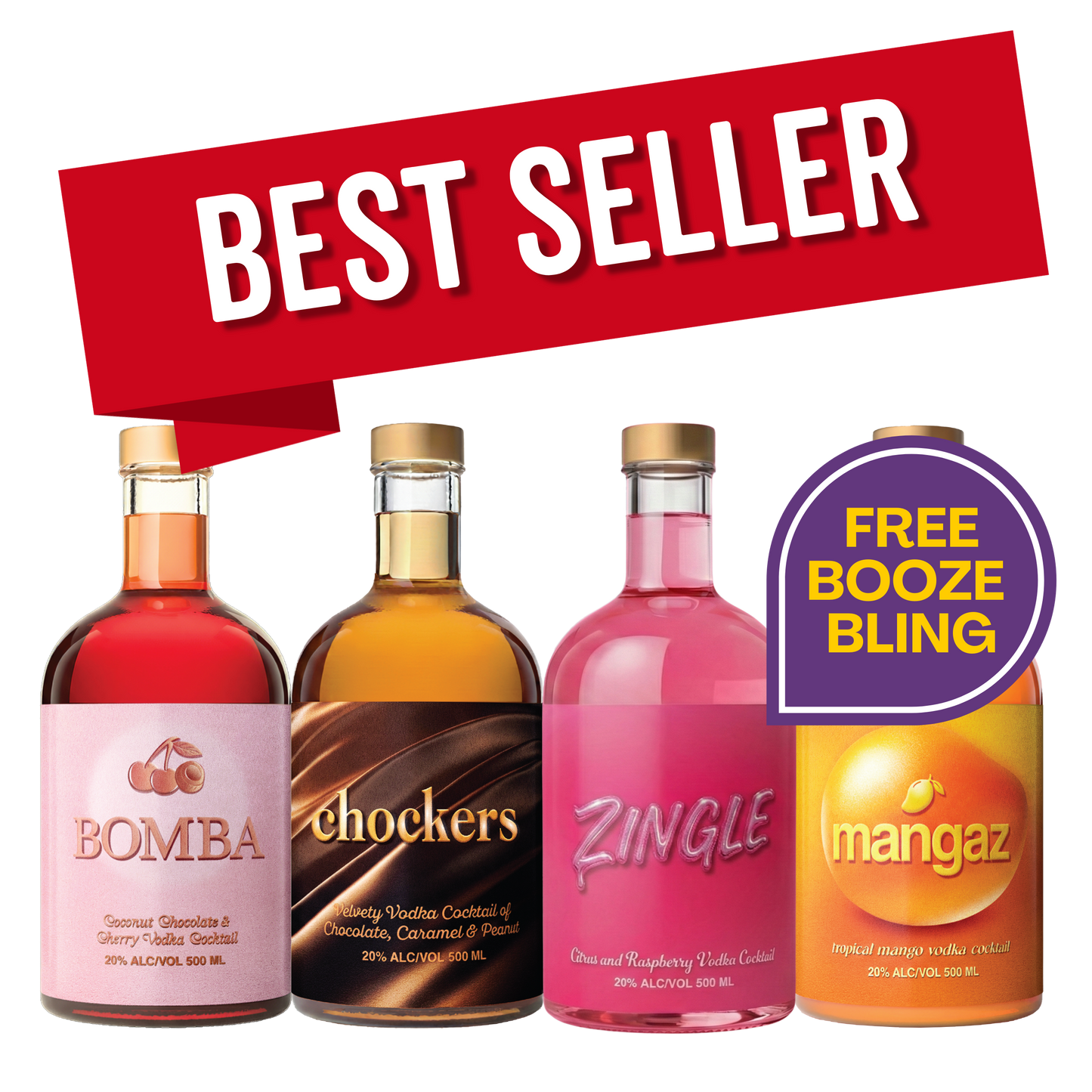 Party Pack of Flavoured Vodkas