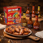 The Perfect 'Hot Ones At Home' Kit: 8 Fiery Sauces With Hilarious Questions And Dares featured image