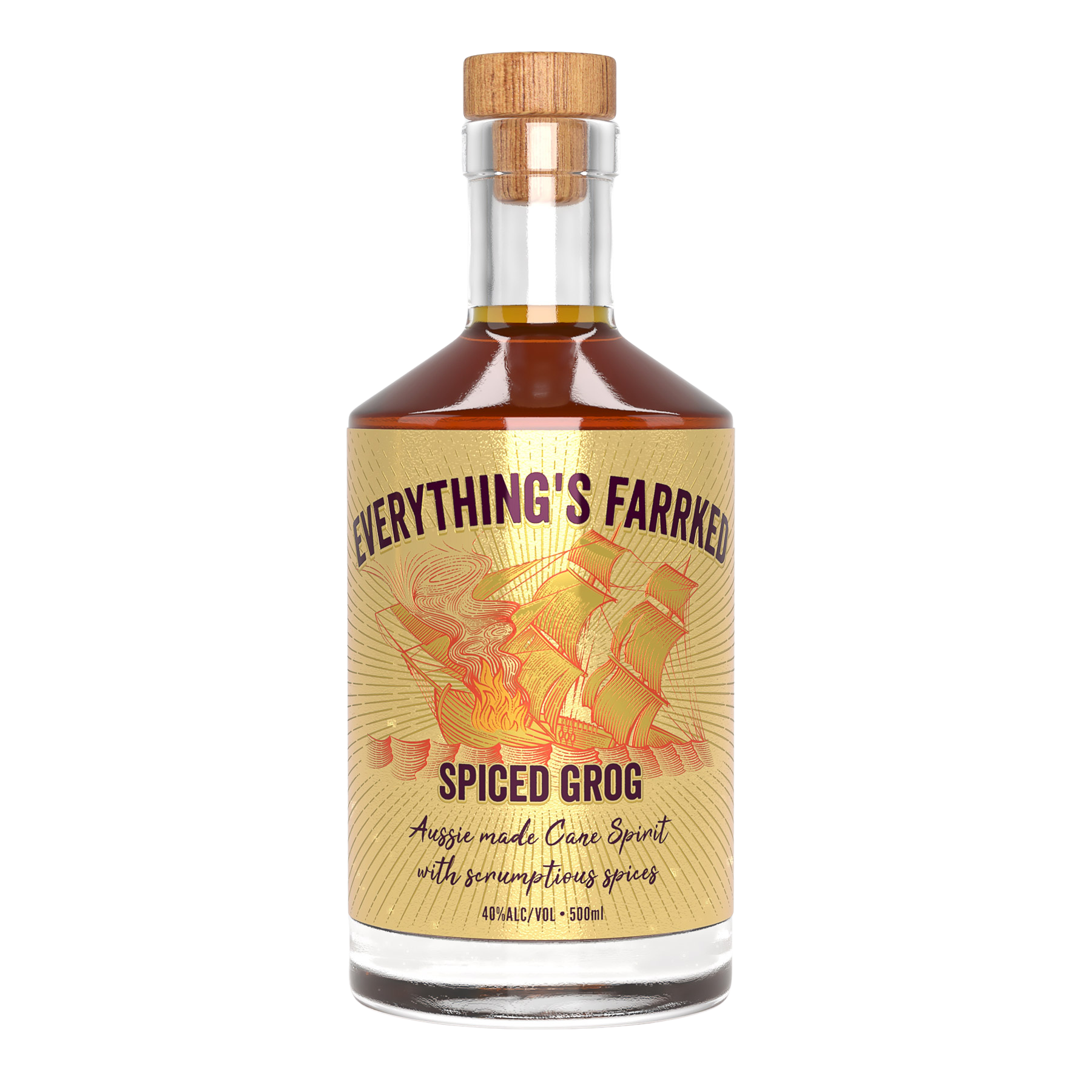 Everything's Farrked Spiced Grog 500ml bottle